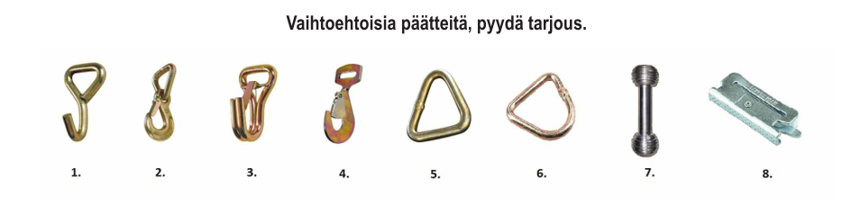 Sidontavyö 7000kg/75mm/6m