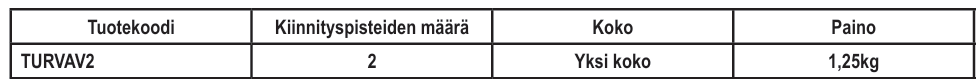 Turvavaljas  D-rengas edessä